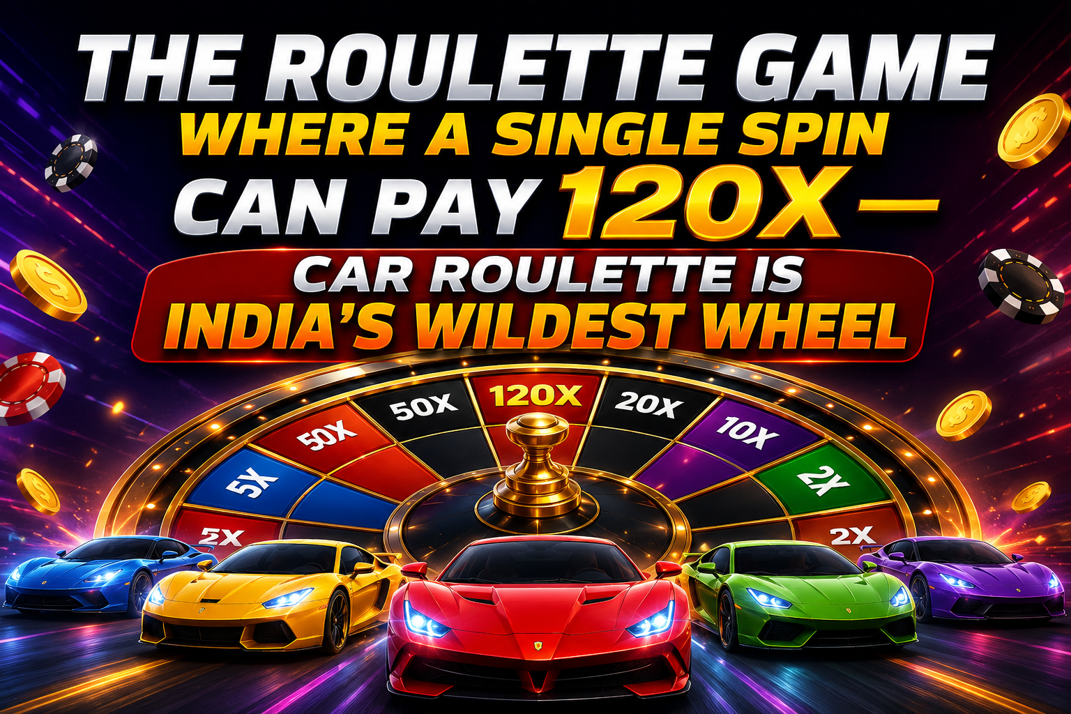 The Roulette Game Where a Single Spin Can Pay 120X — Car Roulette Is India's Wildest Wheel