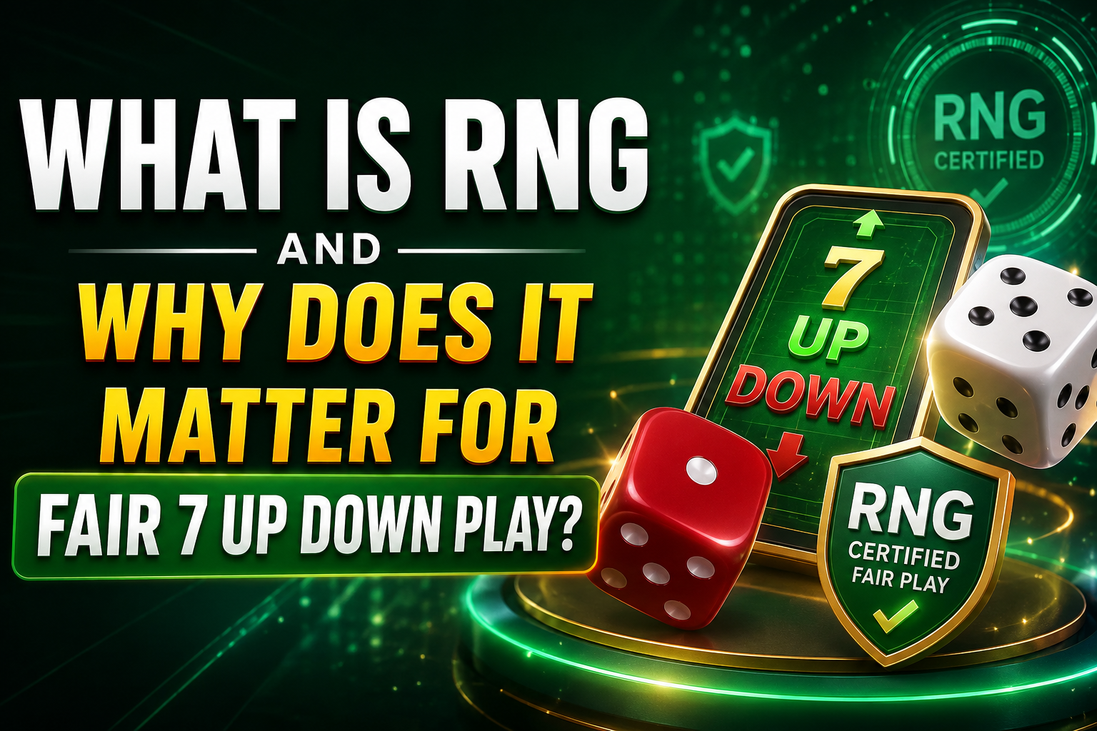What Is RNG and Why Does It Matter for Fair 7 Up Down Play?