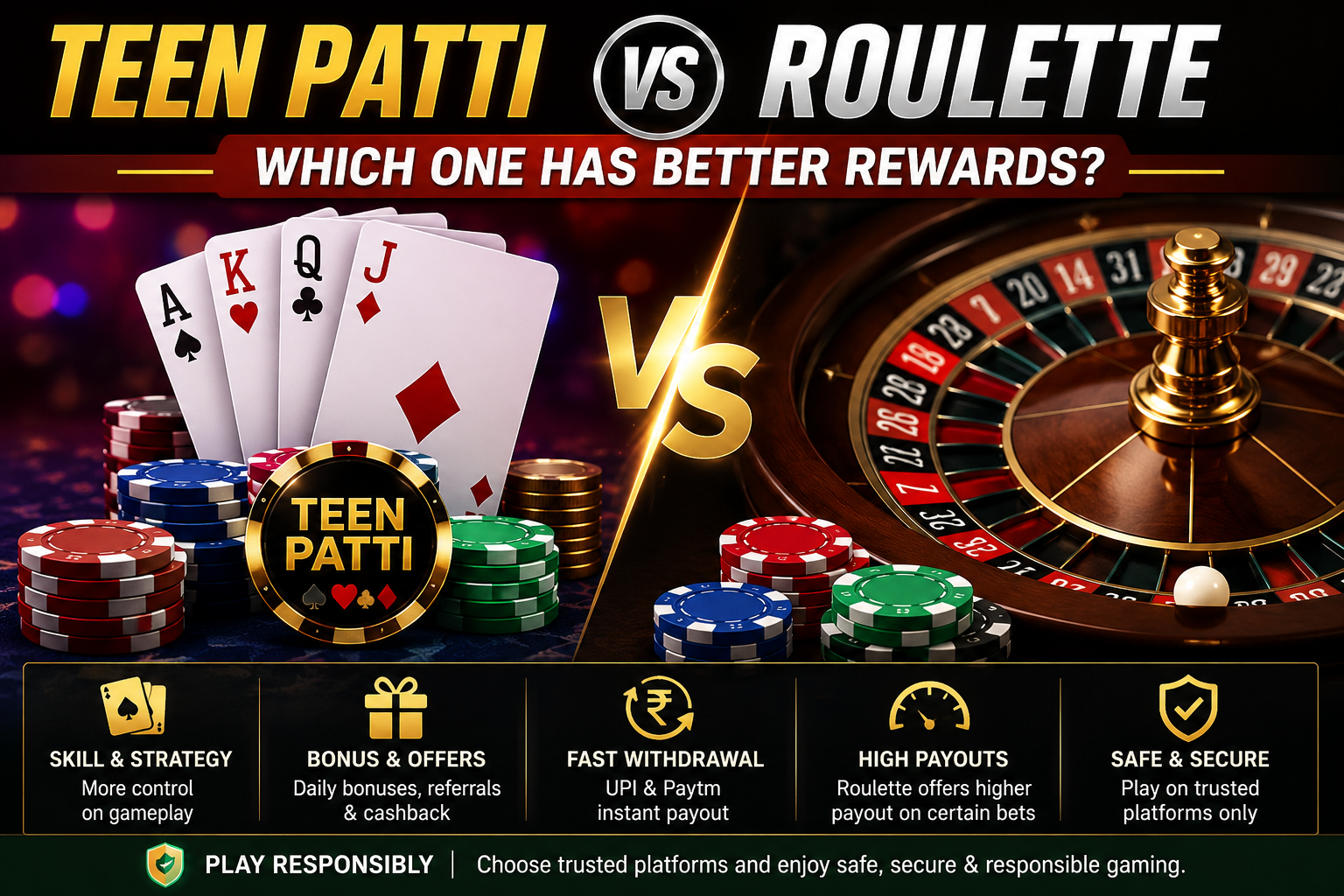 Teen Patti vs Roulette: Which One Has Better Rewards?