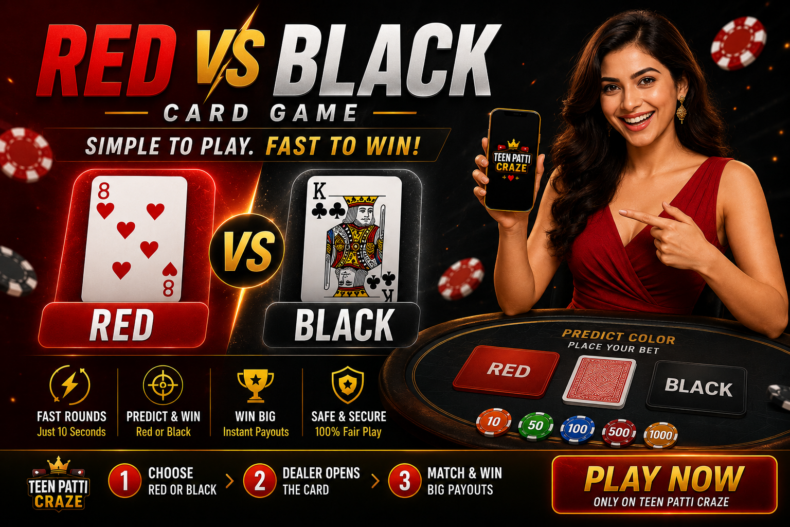Red vs Black Card Game — How to Play & Win Big