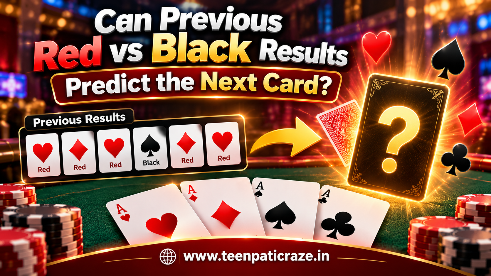 Red vs Black Results Predict the Next Card
